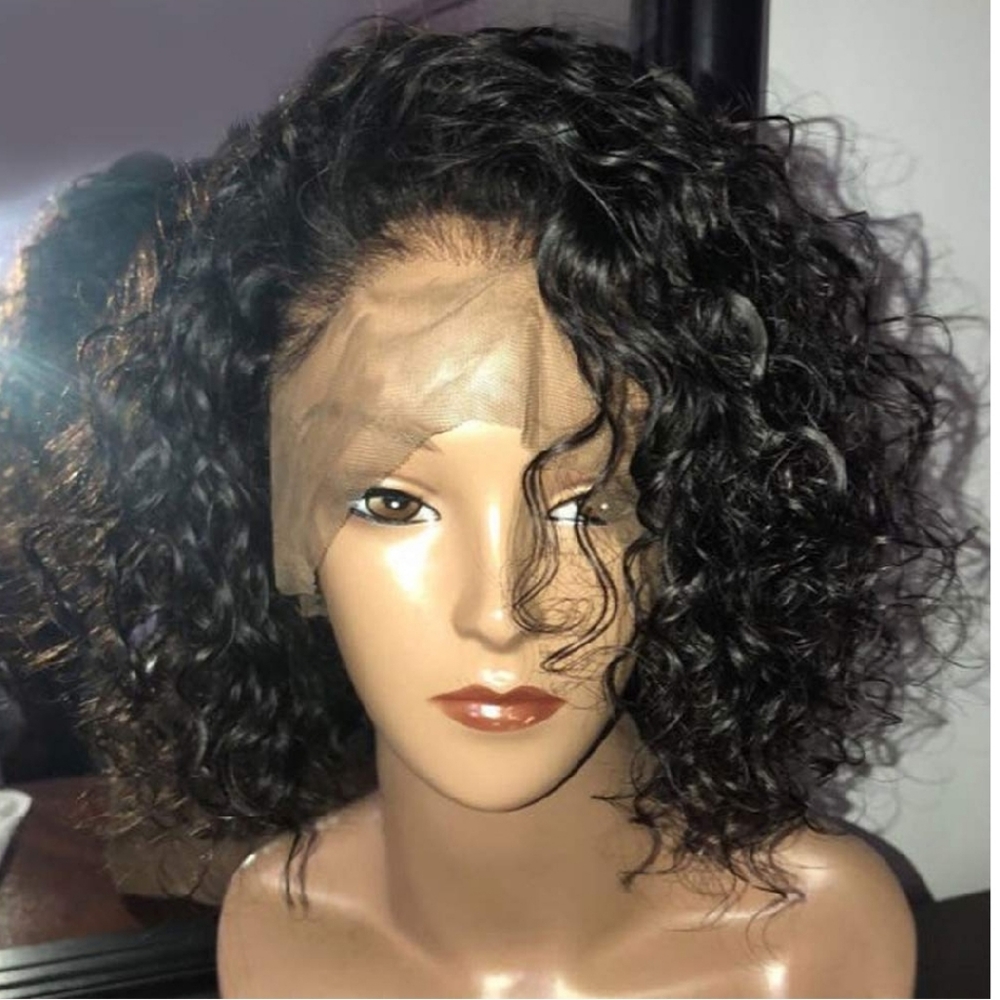8 inch water wave lacefront wig